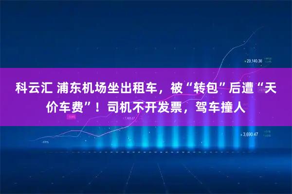 科云汇 浦东机场坐出租车，被“转包”后遭“天价车费”！司机不开发票，驾车撞人