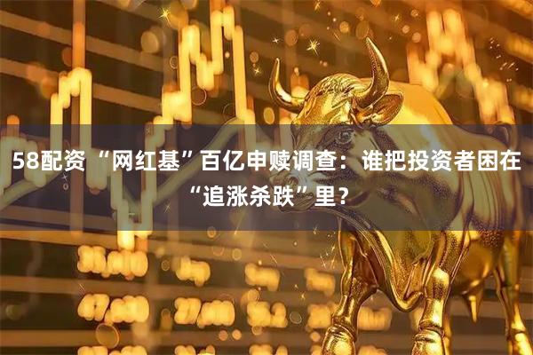 58配资 “网红基”百亿申赎调查：谁把投资者困在“追涨杀跌”里？